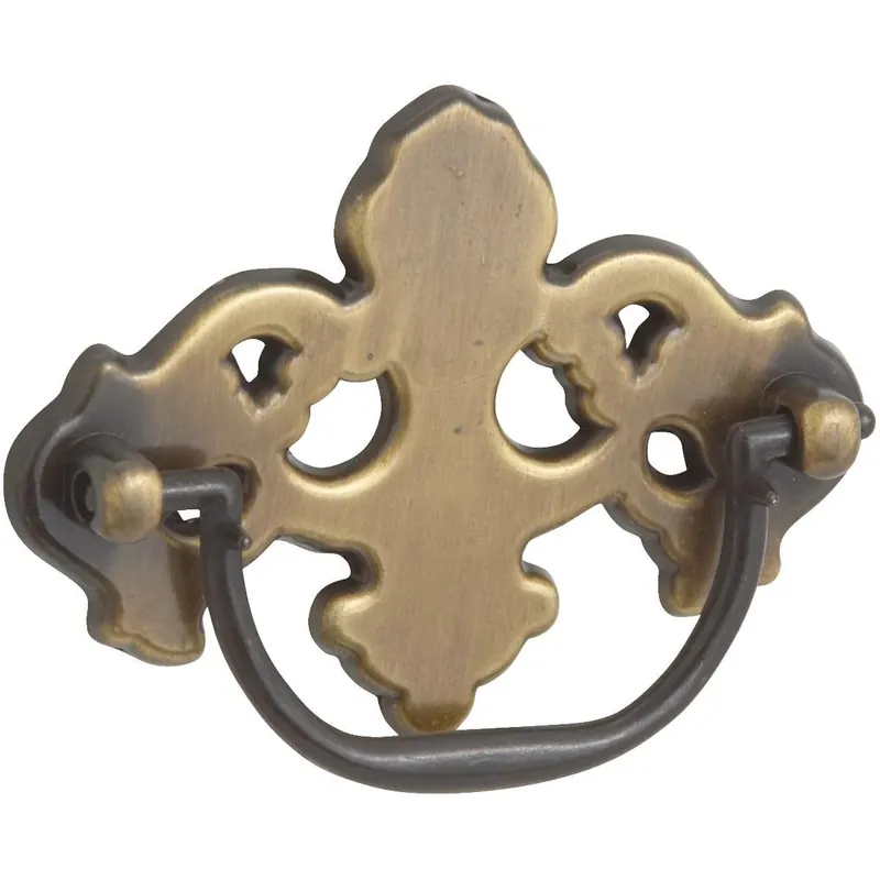 Allison Value 3 Inch Center Drop Cabinet Pull - Antique Brass Finish