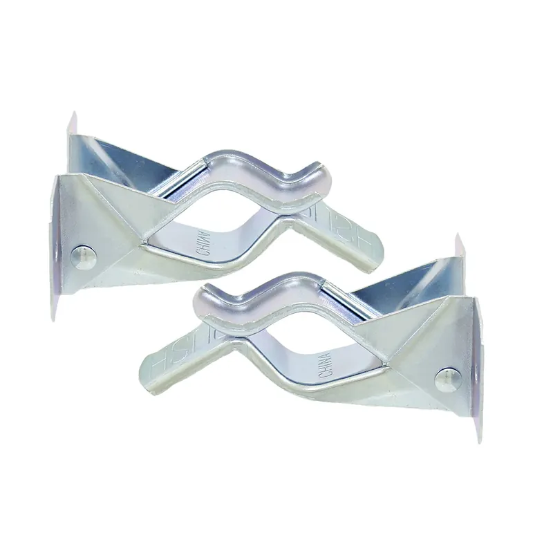 Crawford Zinc-Plated Silver Steel Spring Clip For 7/8 2 Pk
