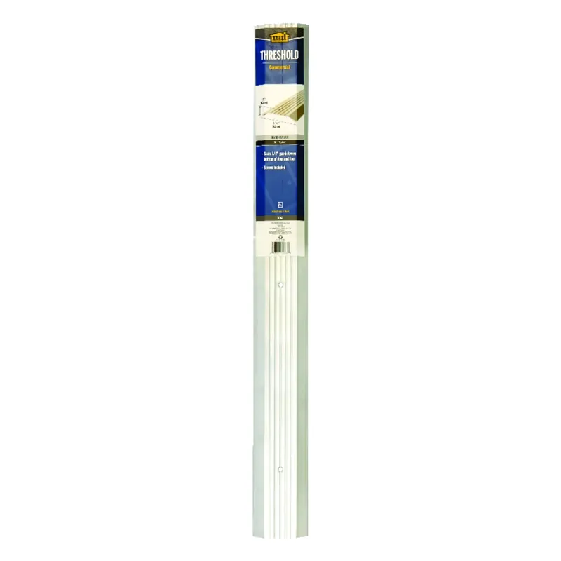 Saddle 36" L X 3-7/8" W X 1/2" H Aluminum Threshold
