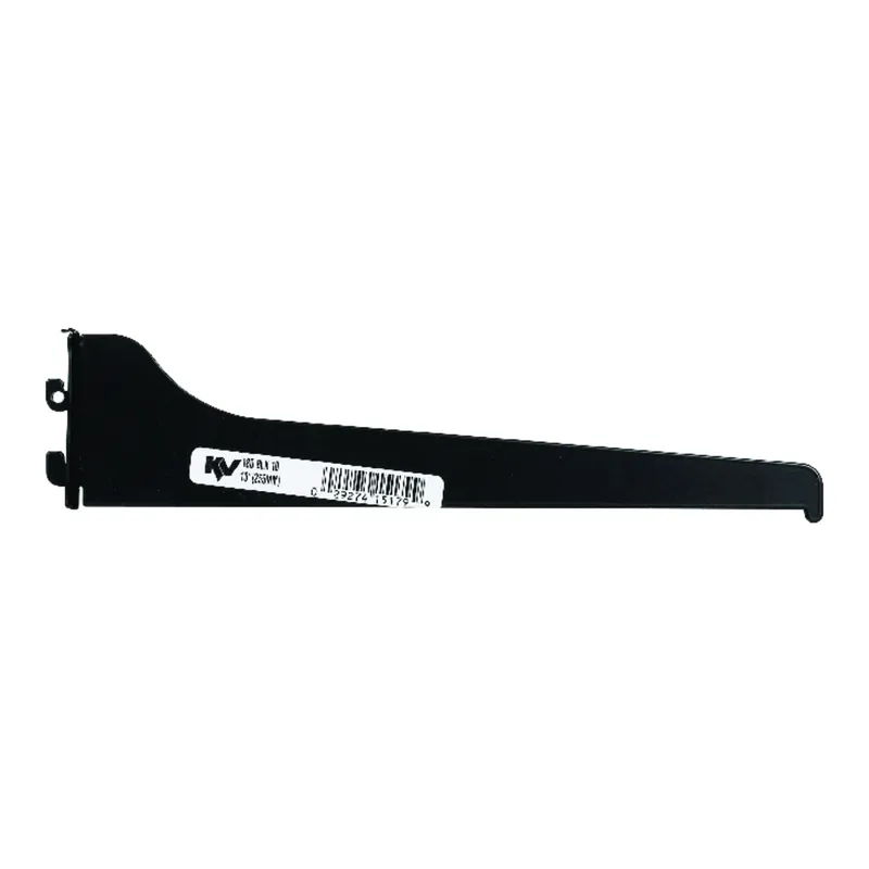 Series 80 Shelf Standard Bracket, Black Steel, 10-In.