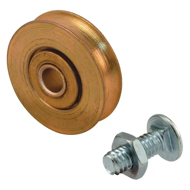 Prime-Line 1-1/4 In. Dia. X 1/3 In. L Steel Roller Assembly 2 Pk