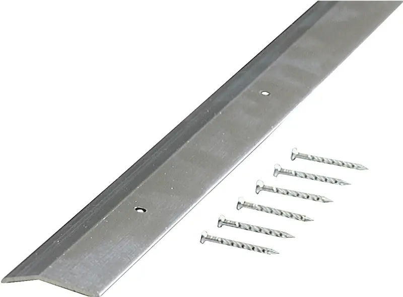 Polished Smooth 1-3/8 In. X 3 Ft. Aluminum Carpet Trim Bar, Wide