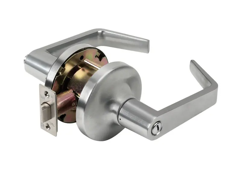 Cortland Satin Chrome Classroom Lockset 2 In. Ansi Grade 2 Heavy Duty