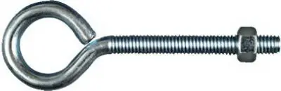 Zinc Eye Bolt, 3/8 Inch Diameter X 5 Inch Length, 160 Pound Load Capacity