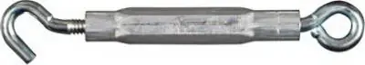 Zinc Hook & Eye Turnbuckle, 5/16 X 9 Inches, 130 Lb Load Capacity