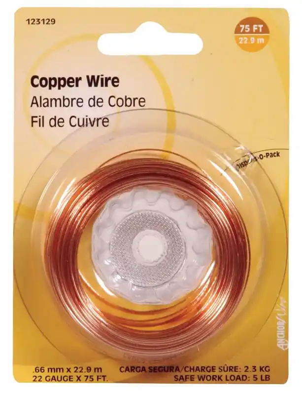 HILLMAN 75 Ft. L Copper 22 Ga. Hobby Wire