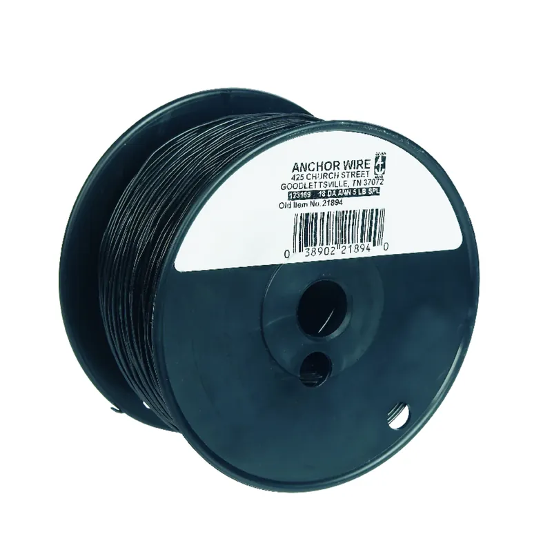 830 Ft. L Black Annealed Steel 18 Gauge Mechanics Wire - 5 Lb Roll