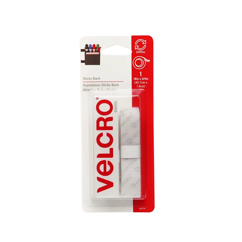 VELCRO Brand Sticky Back Small Nylon Hook And Loop Fastener 18 In. L 1 Pk