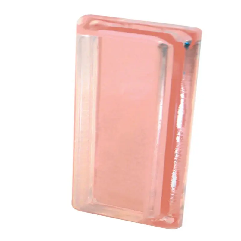 3.3 In. L Gloss White Clear Acrylic Door Pull - Model 191928