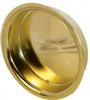 Prime-line Brass-plated Steel Sliding Wardrobe Door Pull Handle, 2-inch Hole