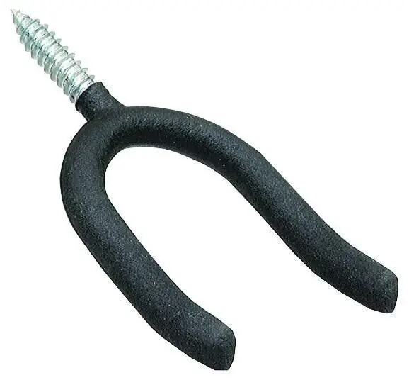 Crawford 2.63 In. L Vinyl Coated Black Steel Large Super Tool Hook 50 Lb. Cap. 1 Pk