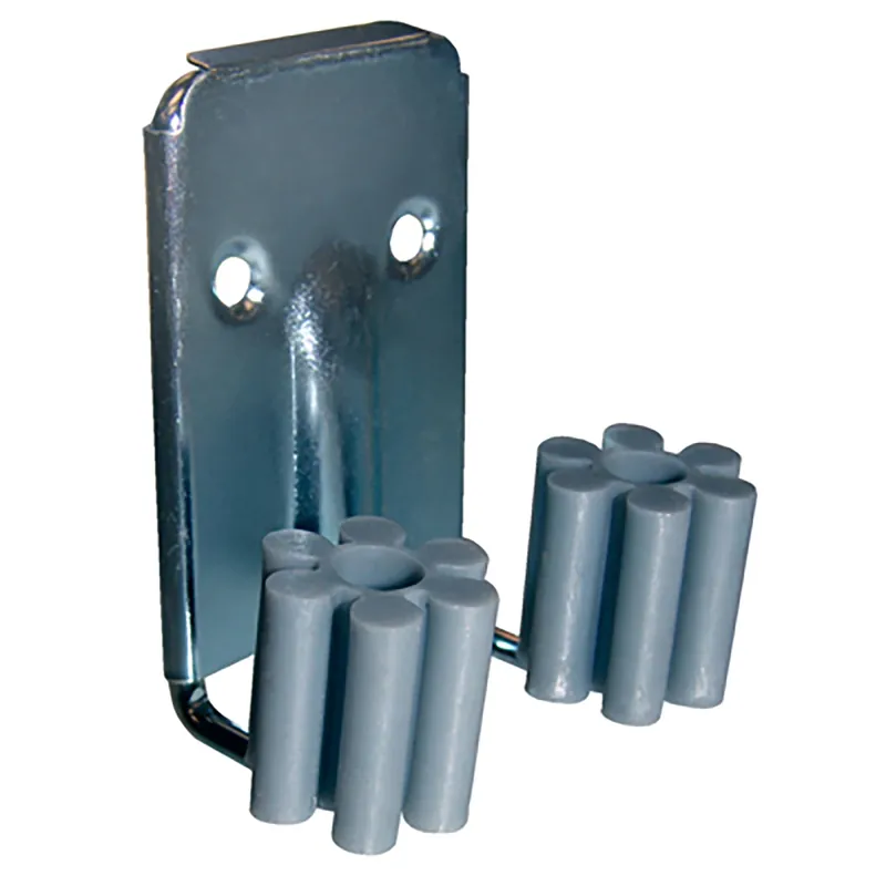 Crawford Vinyl Coated Gray Plastic/Steel Grip Clip For 1/4 2 Pk