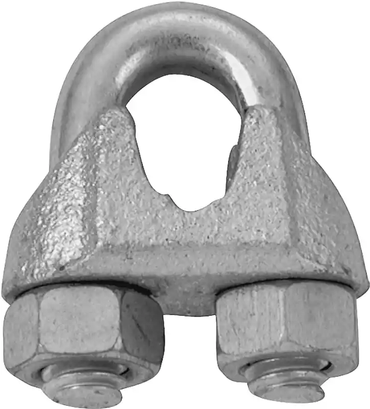 Wire Rope Clip, Galvanized Finish, 1/2-In.