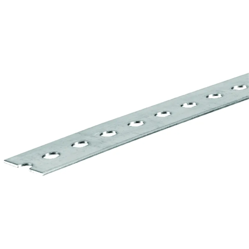 Slotted Flat Steel, 14 Gauge, 1-3/8 X 60 In.