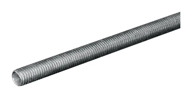 Steelworks 3/8 In. X 3 Ft. Zinc-plated Steel Fine Threaded Rod