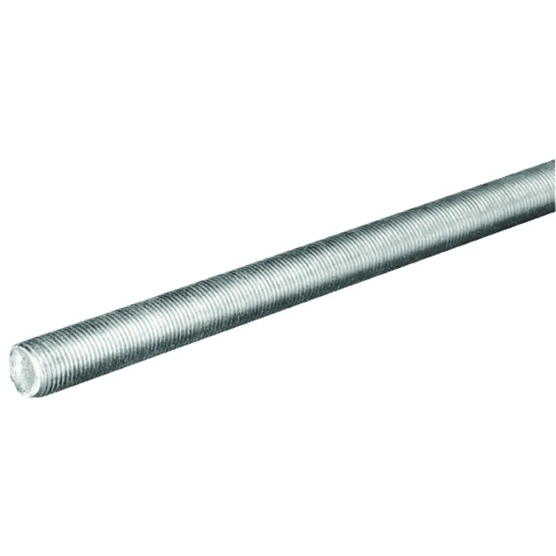 7/16 In. X 3 Ft. Zinc-plated Steel Fine Threaded Rod