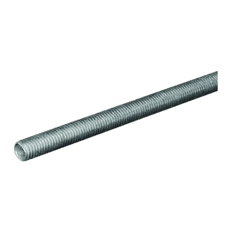Threaded Rod, Zinc Plated Steel, 14 TPI, 7/16 X 36 In.