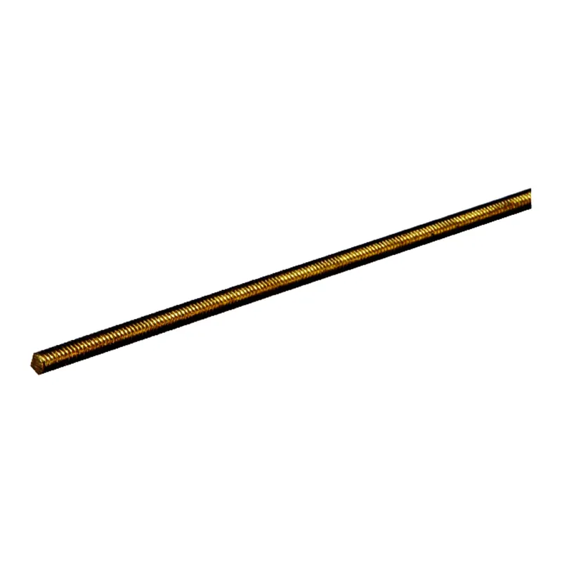 SteelWorks 0.25 In. D X 12 In. L Threaded Brass Rod 1 Pk