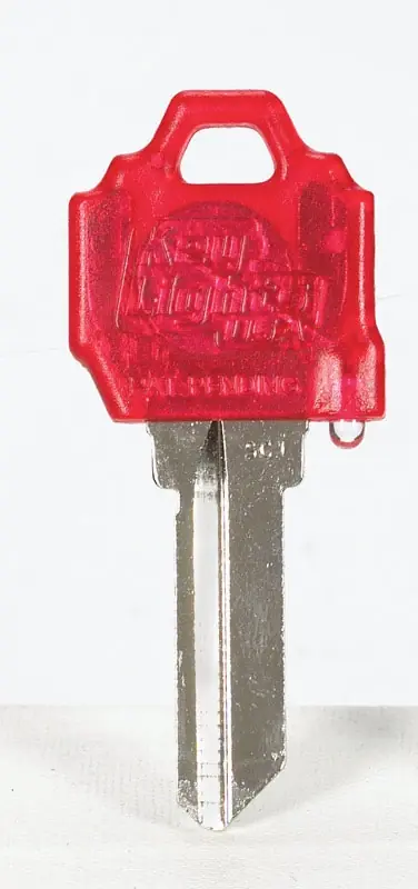 Red Led House Key Blank With Flashlight For Schlage Sc1/baldwin 1510