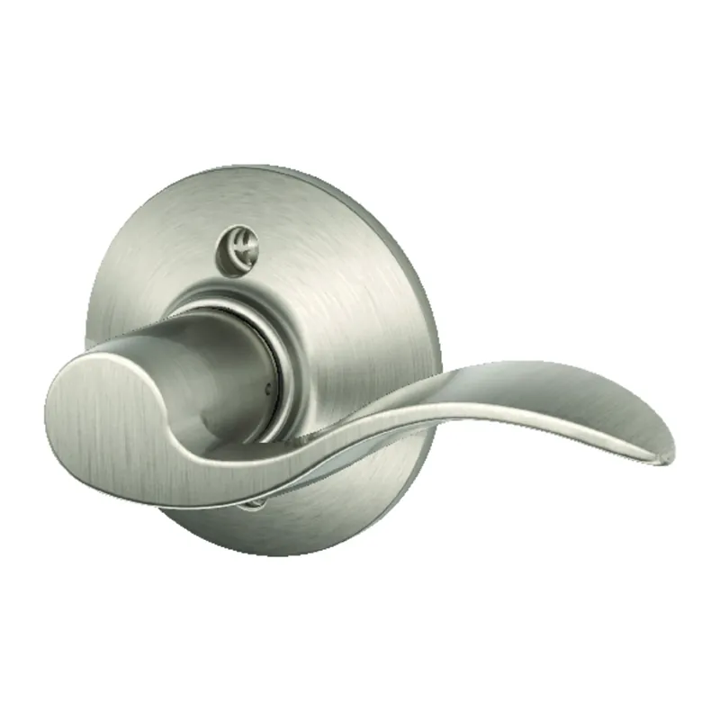 Satin Nickel Accent Right-Hand Dummy Lever Lockset