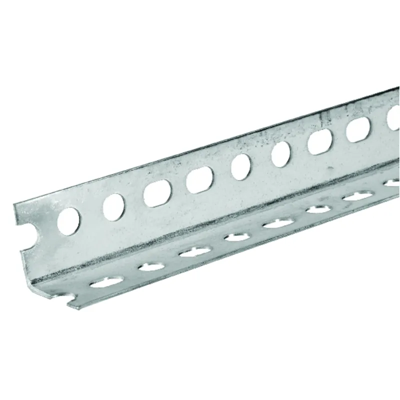 Slotted Steel Angle, 18 Gauge, 1.25 X 1.25 X 72 In.