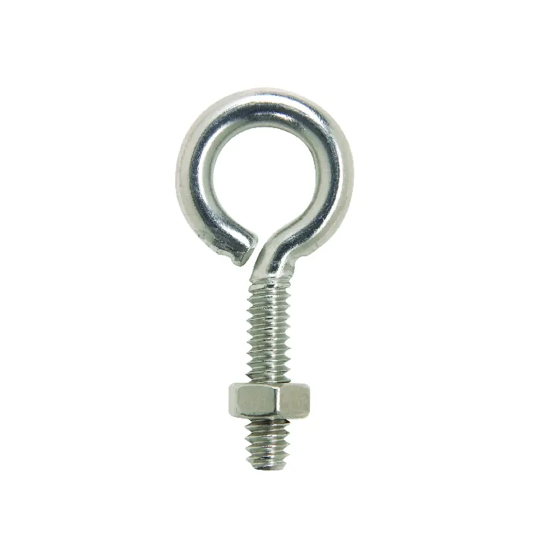 Hampton 3/16 In. X 1-1/2 In. L Stainless Stainless Steel Eyebolt Nut Included