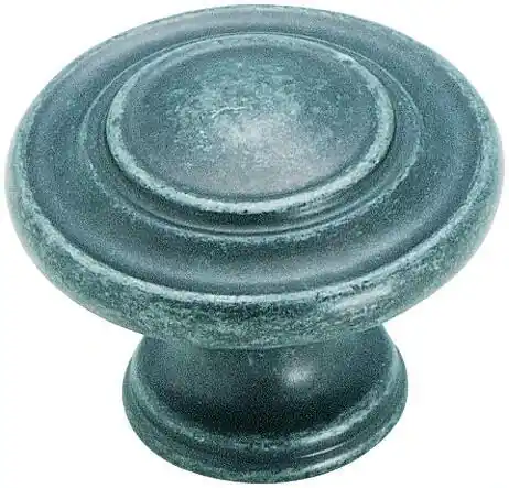 Amerock Inspirations Round Cabinet Knob 1-5/16 In. D 1 In. Wrought Iron 1 Pk