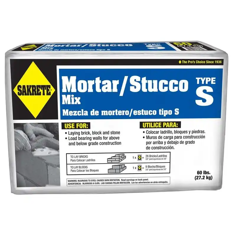 Type S High Strength Mortar Mix, 60-Lbs.