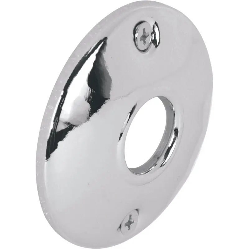 Prime-Line Chrome Silver Steel Door Knob Rosettes 2 Pk