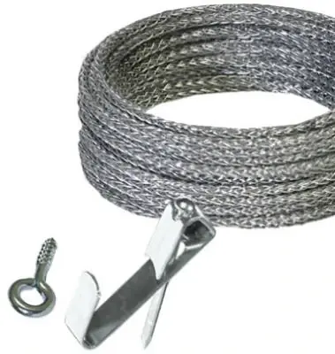 Heavy-duty Picture Hanging Set With 10‘ Wire, 50lb Hangers, And Screw Eyes