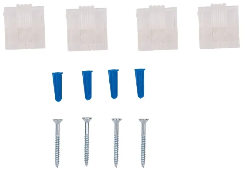 Anchor Wire, 122201, 4 Pack, Clear, Heavy Duty, Plastic, Mirror Holder