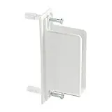 Direct Mount Non-adjustable Free Slide Wall Bracket, Model 3d68-lw-wht, White