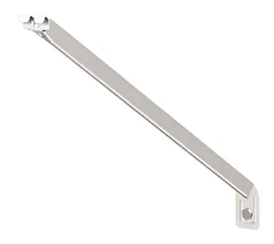 16-inch White Shelf Bracket For Closetmaid Wire Shelves - Model 3d63lwwht