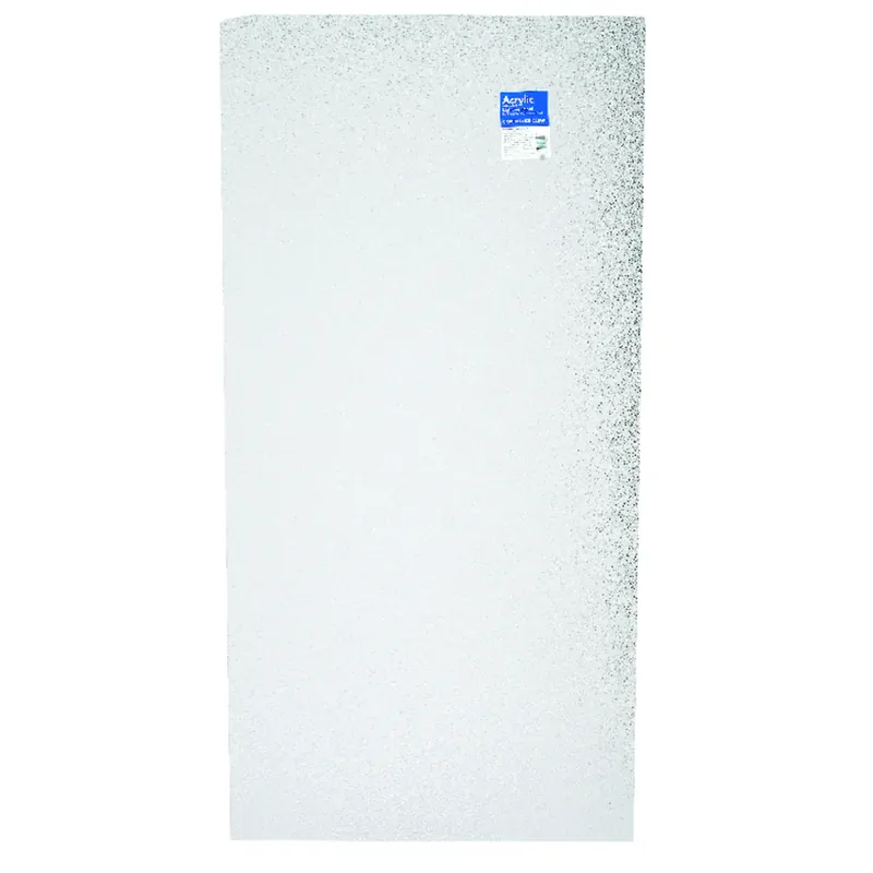 Plaskolite Optix Cracked Ice 47.75 In. L X 23.75 In. W 0.073 In. Square Edge Lighting Panel 1 Pk