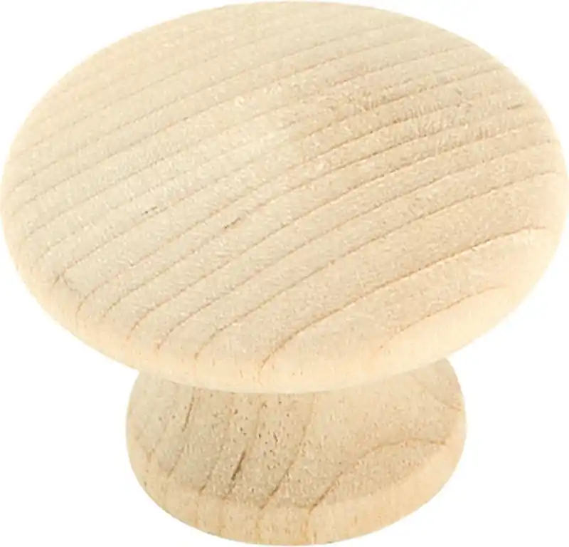 Amerock Allison Round Cabinet Knob 1-1/4 In. D 15/16 In. Unfinished 2 Pk