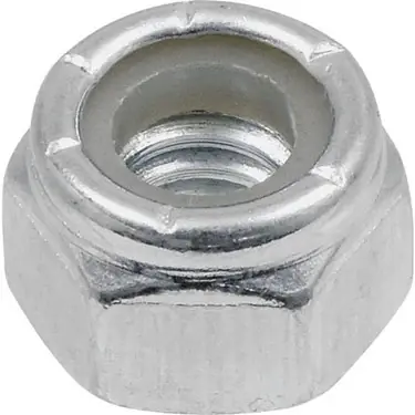 HILLMAN 1/4 In. Zinc-Plated Steel USS Nylon Lock Nut 1 Pk