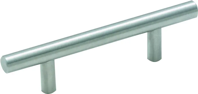 Amerock Contemporary Bar Cabinet Pull 3 In. Stainless Steel Silver 1 Pk