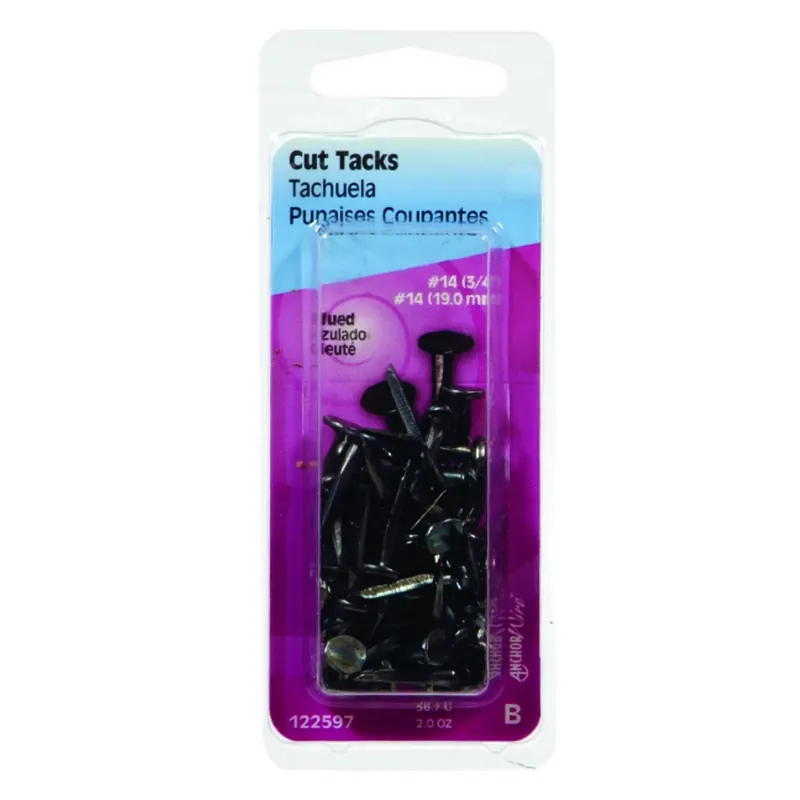 HILLMAN Anchor Wire No. 14 X 3/4 In. L Blue Steel Cut Tacks 1 Pk