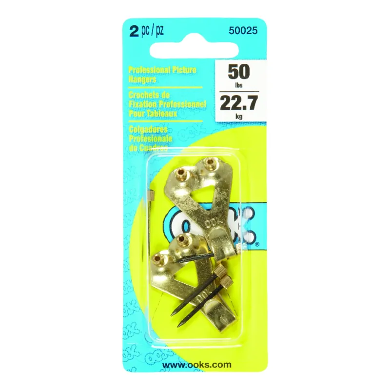 OOK Professional Picture Hanger 50 Lb 2 Pc