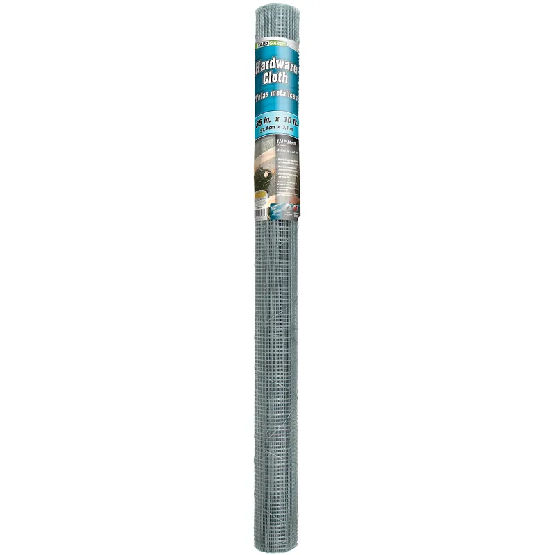 Metal Hardware Cloth Fence, 1/4-In. Mesh, 36-In. X 10-Ft.