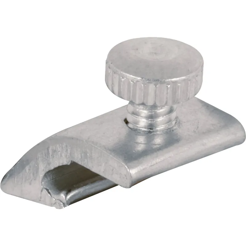 Prime-Line Mill Aluminum Storm Door Panel Clip For 1/2 Inch 8 Pk