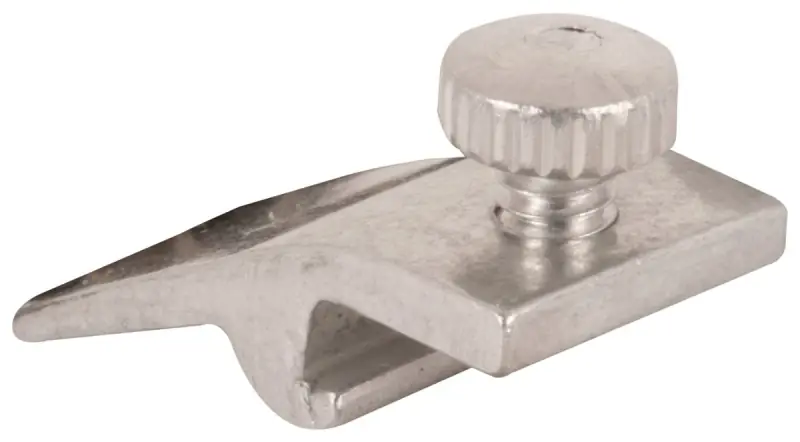 Prime-Line Mill Aluminum Storm Door Panel Clip For 1/2 Inch 8 Pk