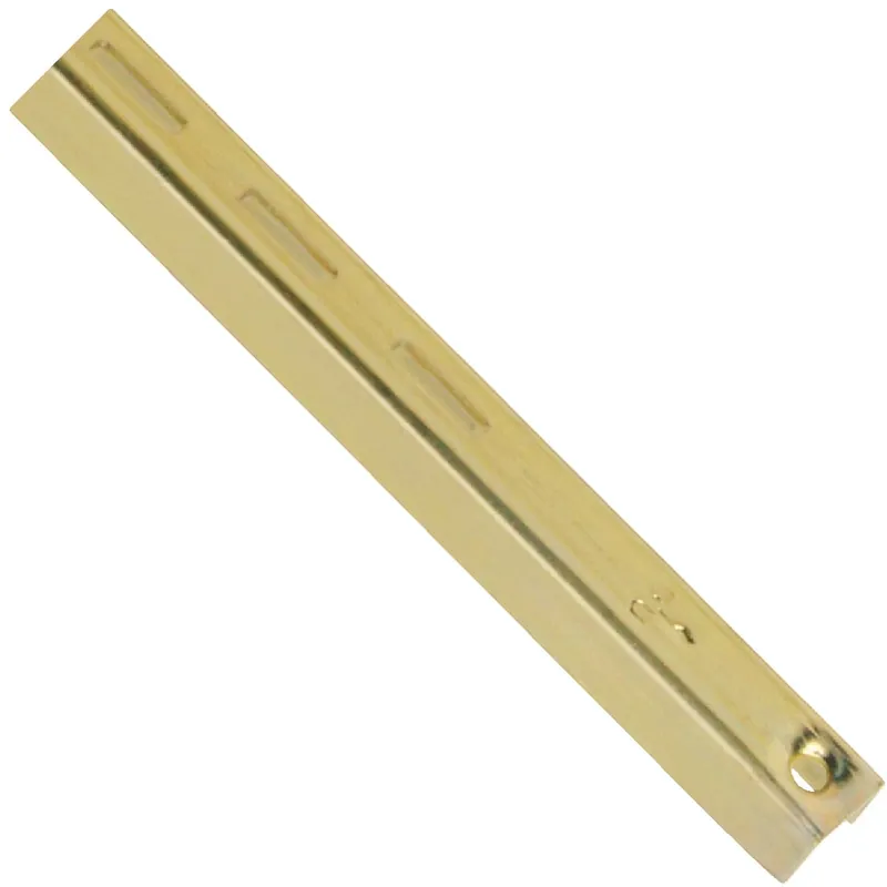 80 Series 24 In. Brass Adjustable Shelf Standard 16 Ga.