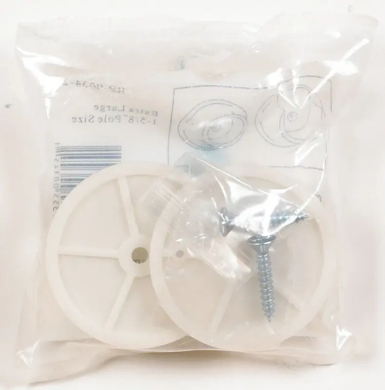 Pro 1-5/8 In. L X 1-5/8 In. D White Plastic Rod Socket