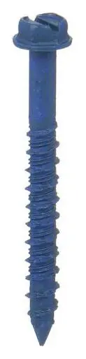 Masonry Scr, Hex,1/4x1 3/4 L,Pk100 TAPCON 3155407