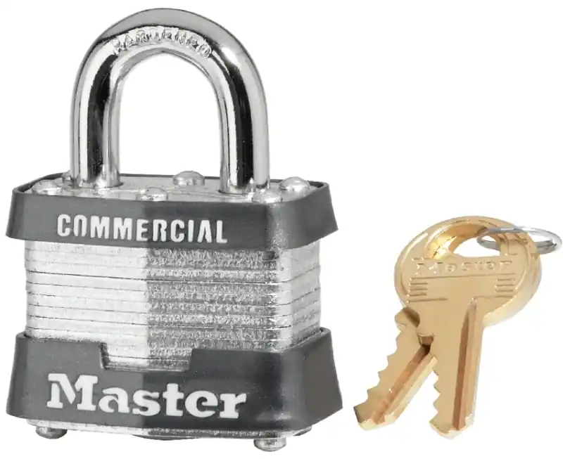 Master Lock 1-9/16 In. 31 W Steel Pin Tumbler Padlock 1 PK Keyed Alike