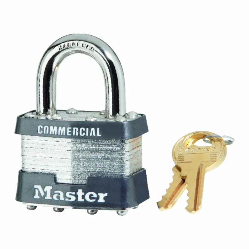 Master Lock 1.75 In. H X 1.75 In. W X 1-3/4 In. L Laminated Steel Dual Ball Bearing Locking Exterior