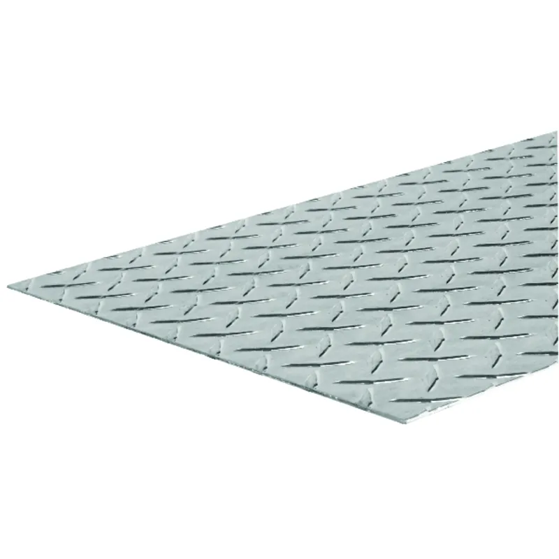 24 In. Uncoated Steel Diamond Tread Plate - Heavy Duty Metal Sheet