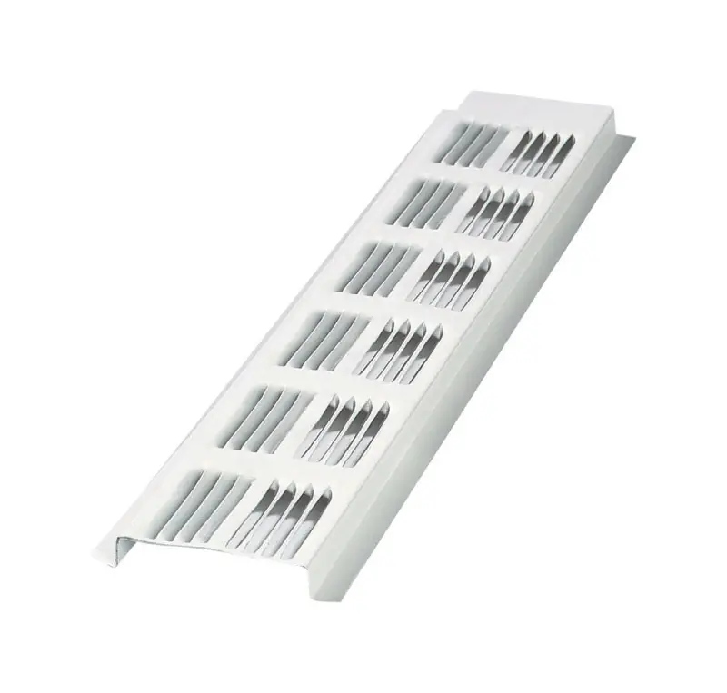 Continuous Soffit Vent, White Aluminum, 8 Ft.