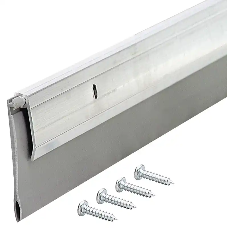 Door Sweep, Aluminum & Vinyl, 36-In.
